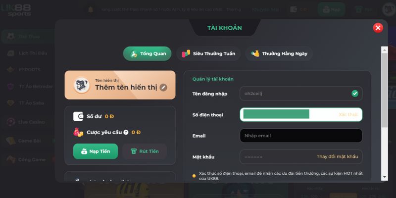 Nhập chính xác thông tin về tài khoản người chơi Nhập chính xác thông tin về tài khoản người chơi